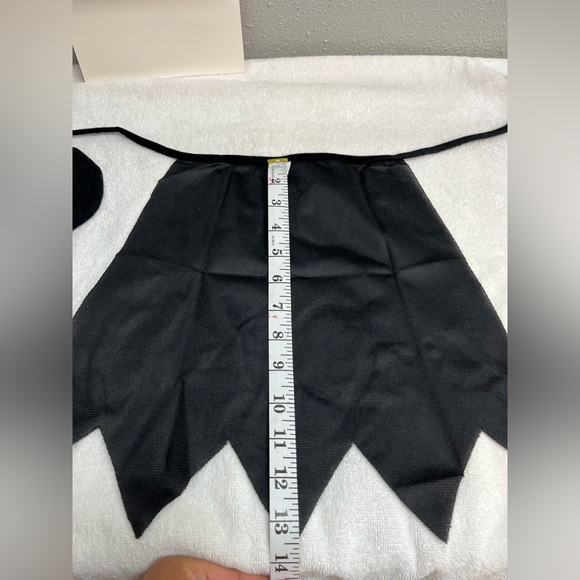 Black And Orange Halloween Costume Hat And Cape - Picture 9 of 14